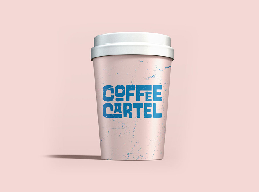 Coffee Cartel logo mockup